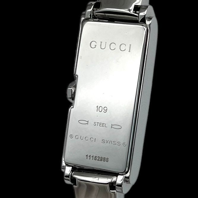 Excellent Condition New Battery Working GUCCI Ladies Watch 109 Series Quartz QZ