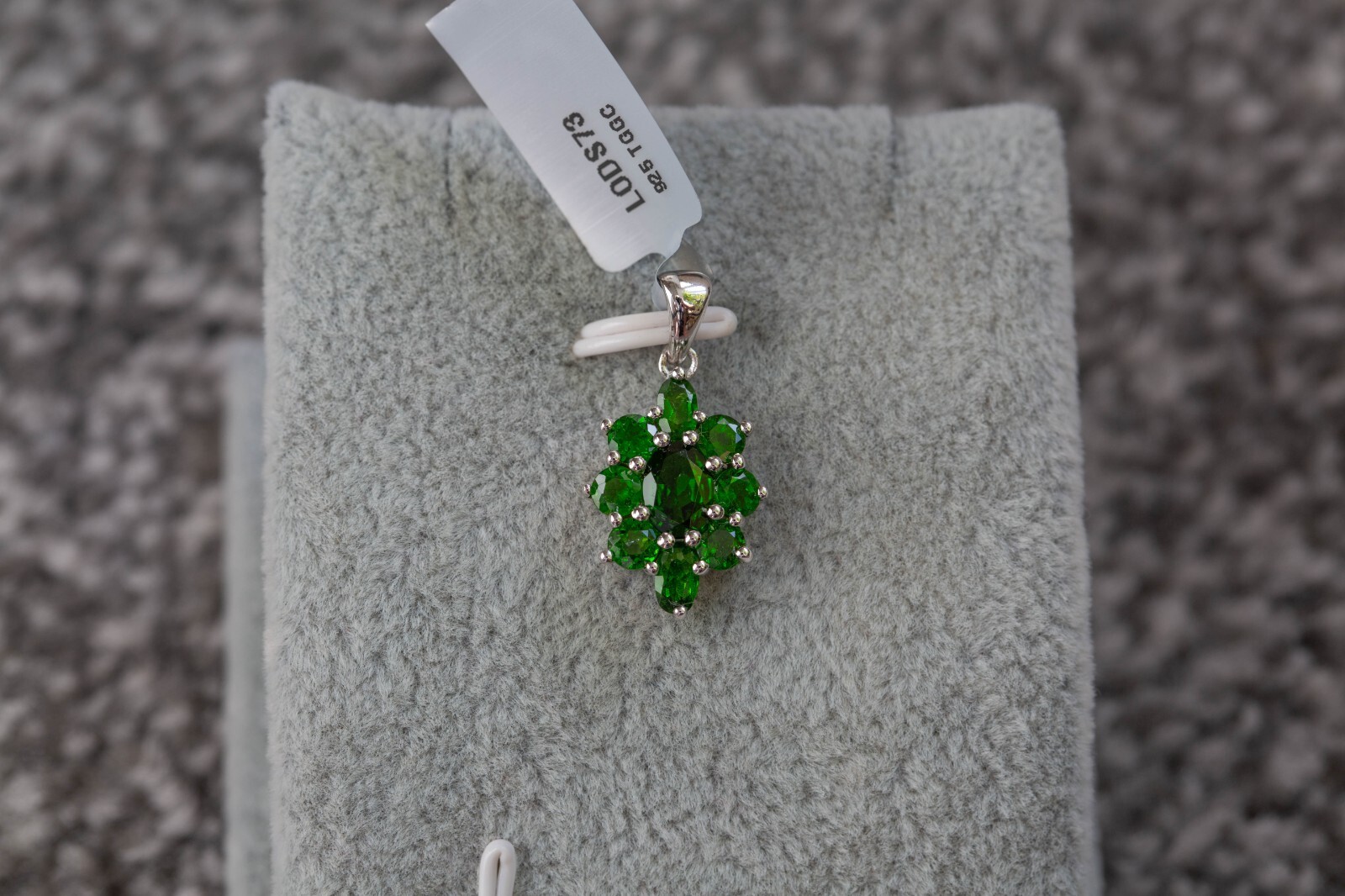 Chrome Diopside Sterling Silver Pendant Only