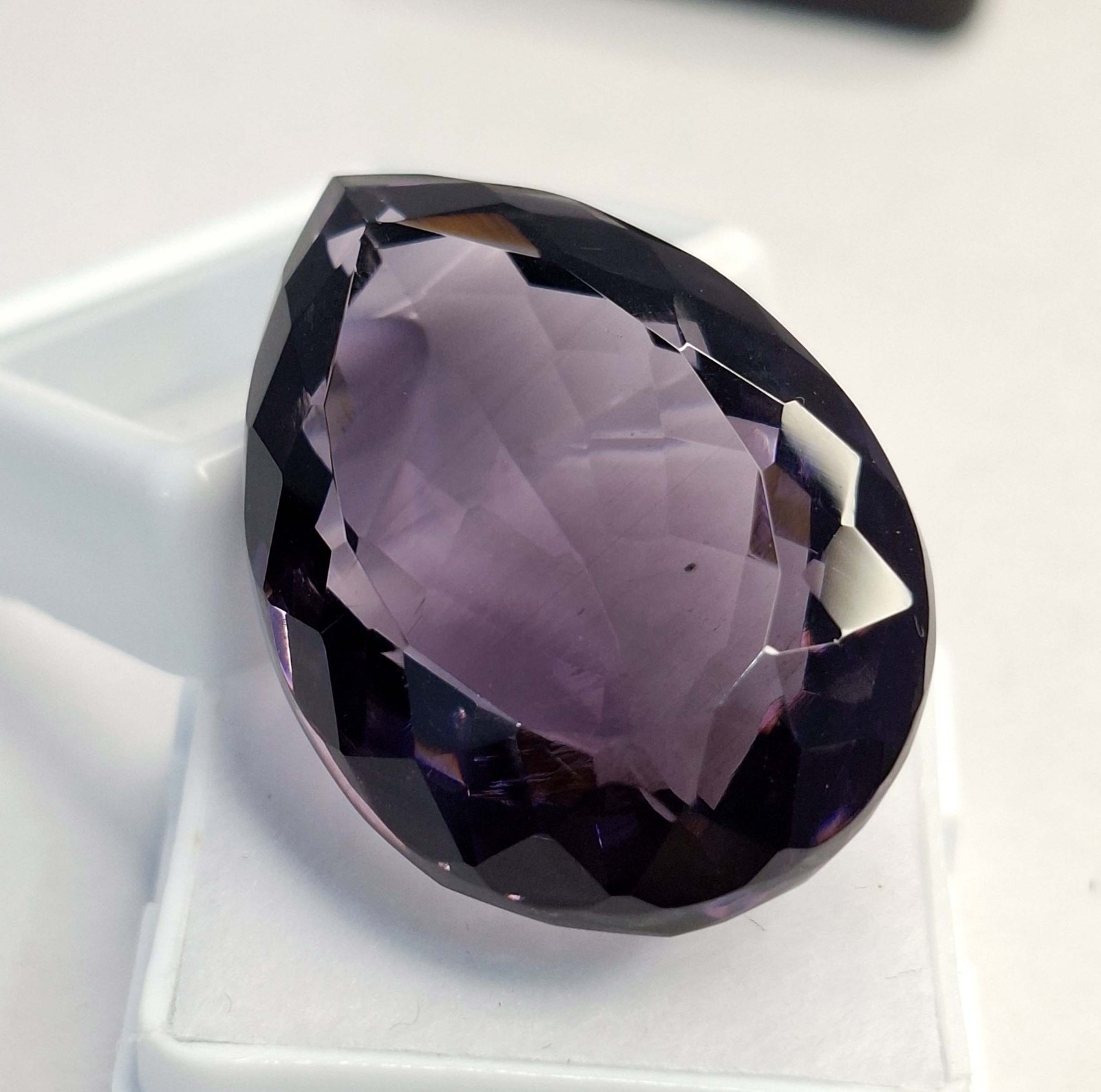 Natural Deep Purple Amethyst 58-60 Ct Pear Cut Certified Loose Gemstone RK884