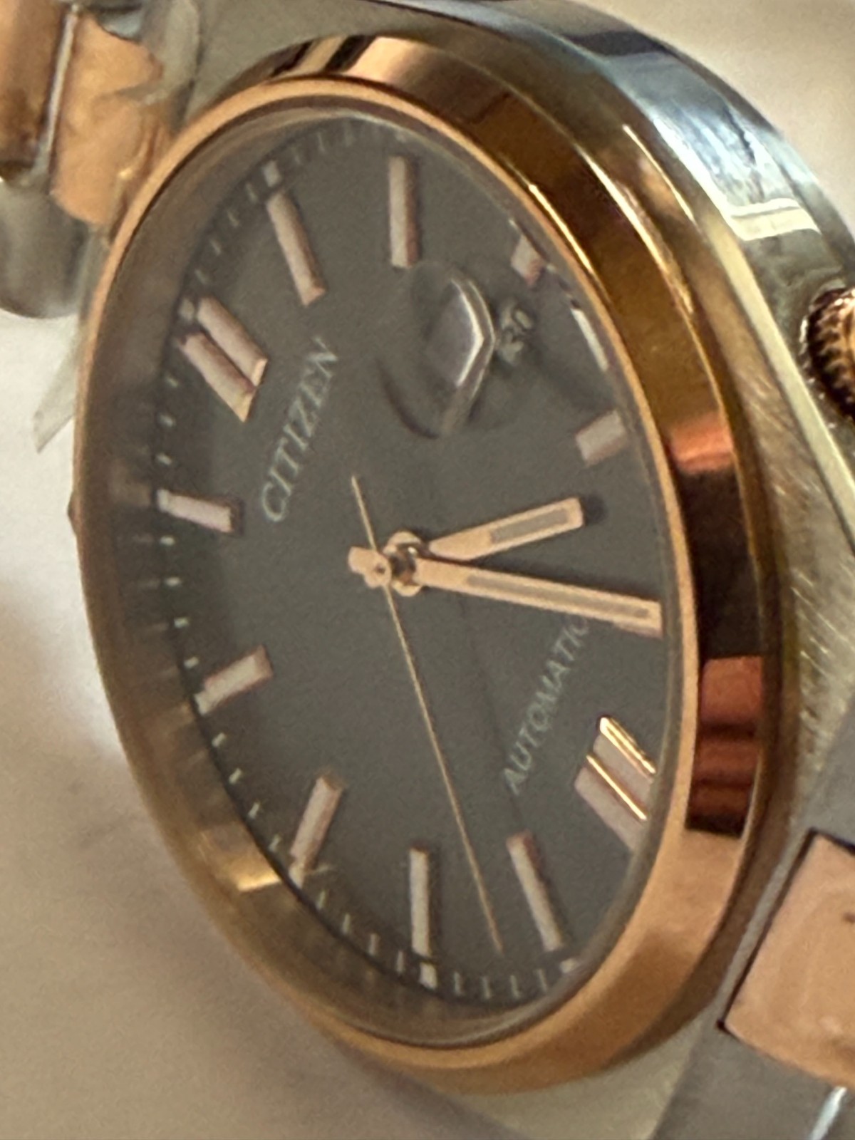 Tsuyosa Automatic Black Dial Two-Tone Men’s Watch NJ0154-80H