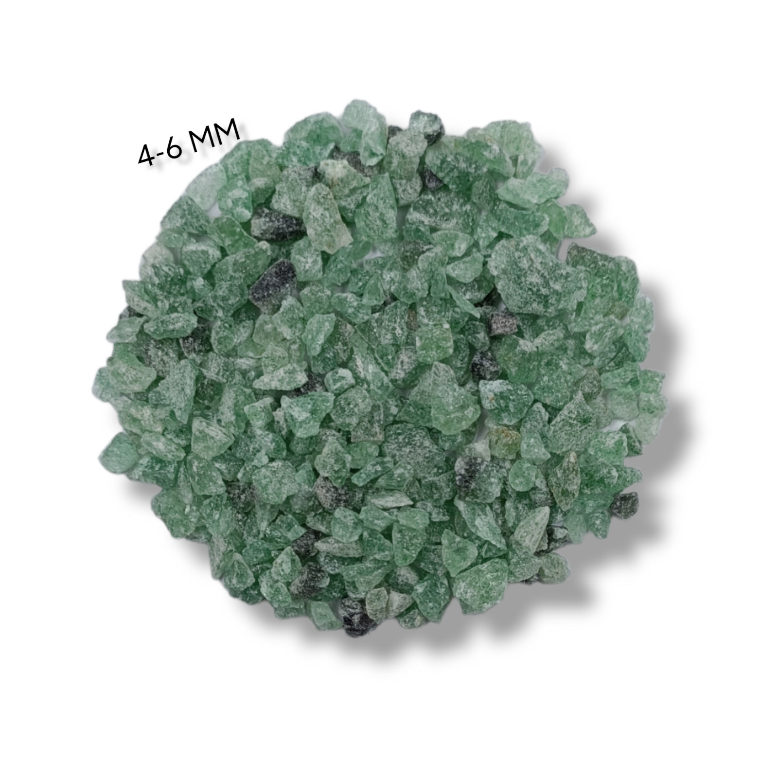 Crushed Green Strawberry Quartz Coarse Inlay Woodworking, Stone Healing Powder
