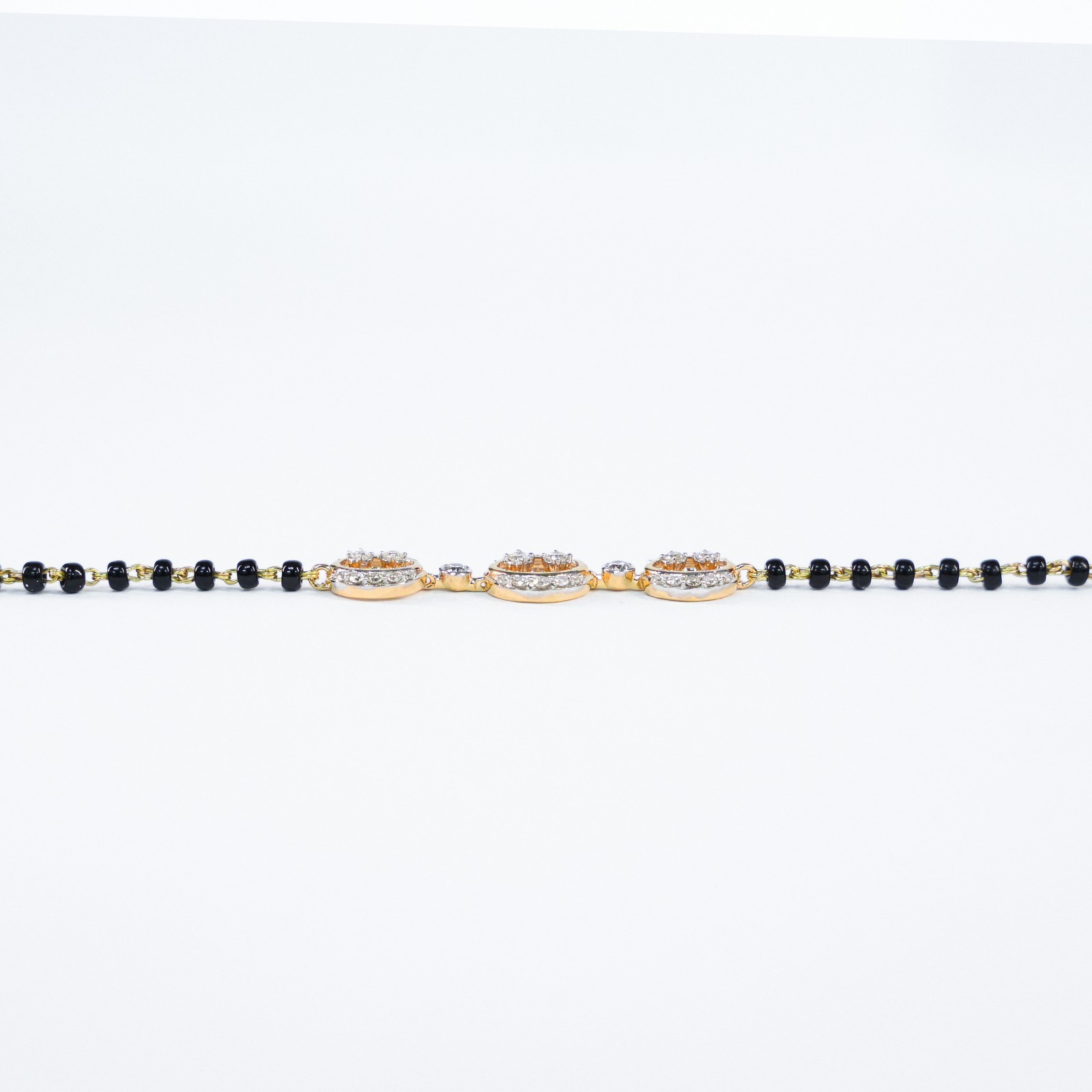 18 KARAT MANGALSUTRA BRACELET | NATURAL DIAMOND | IGI CERTIFIED | YELLOW GOLD
