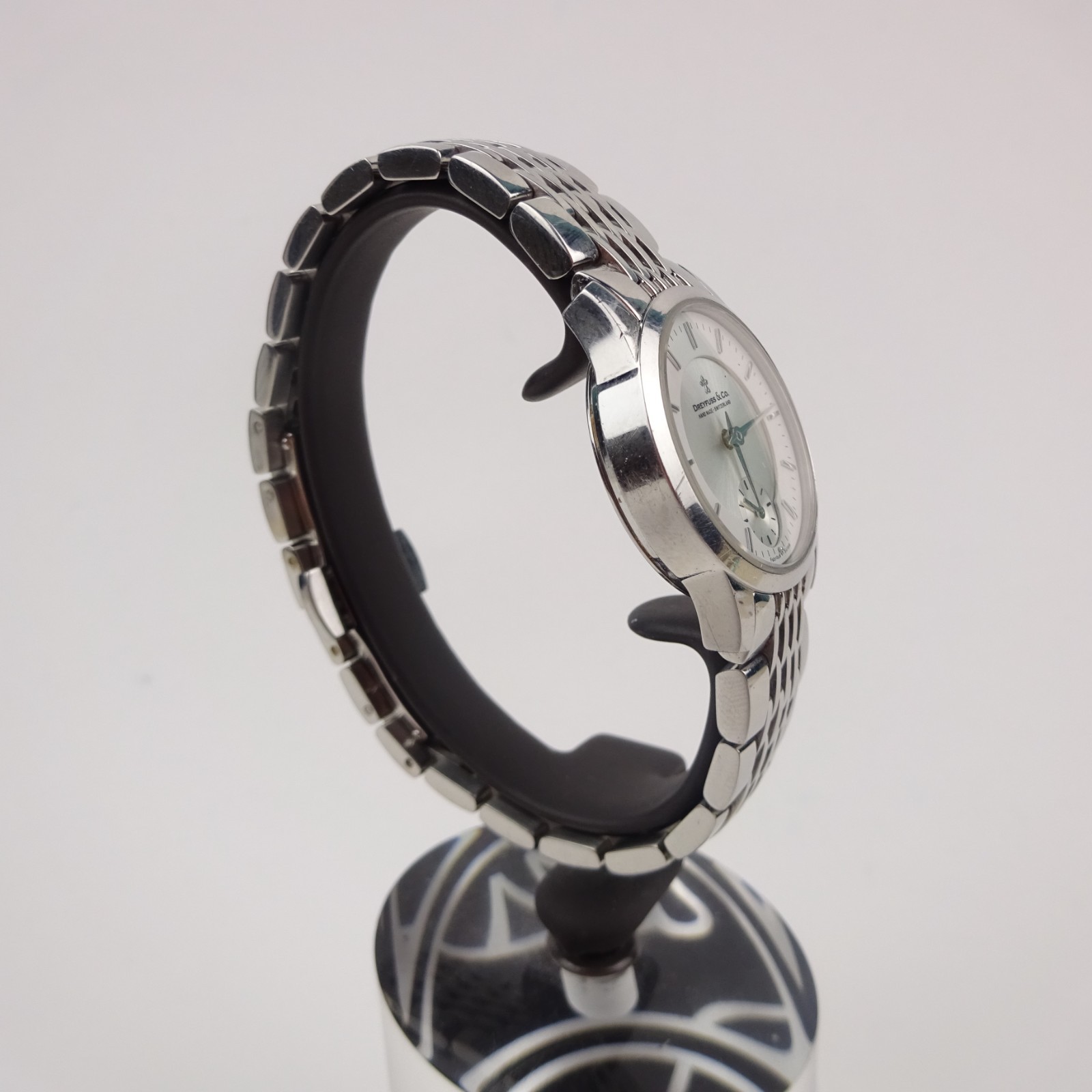 Dreyfuss & Co 1946 Watch Stainless Steel Silver Dial Classic Women’s