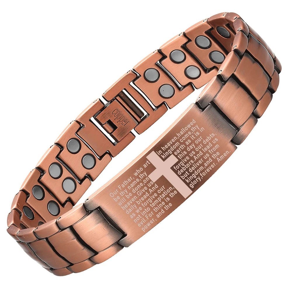 3X Ultra Strength Magnetic Copper Bracelet Vintage Copper Men’s Therapy Energy