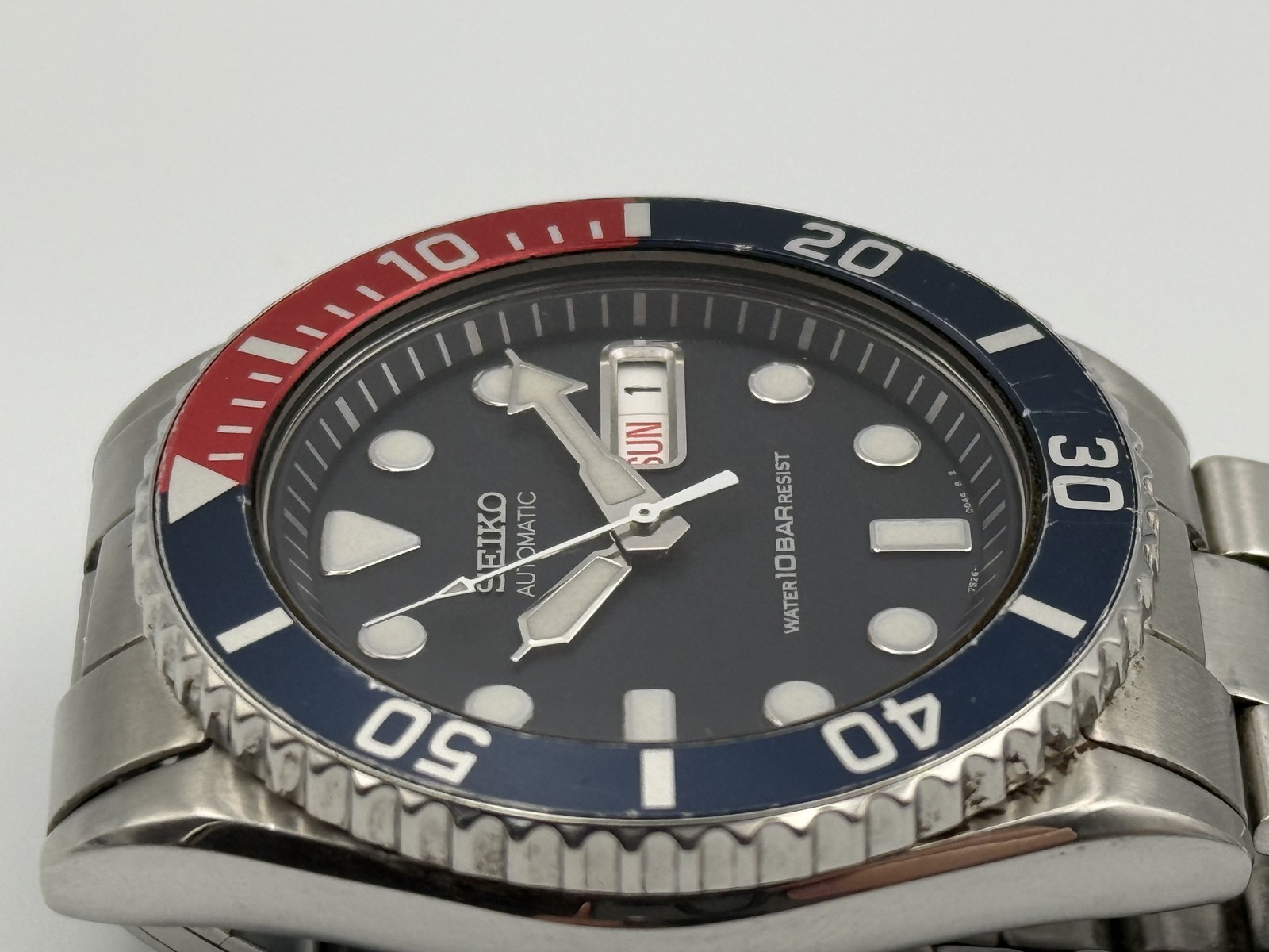 SEIKO 7S26-0040 Pepsi Bezel Automatic Navy Dial Men’s Watch Japan