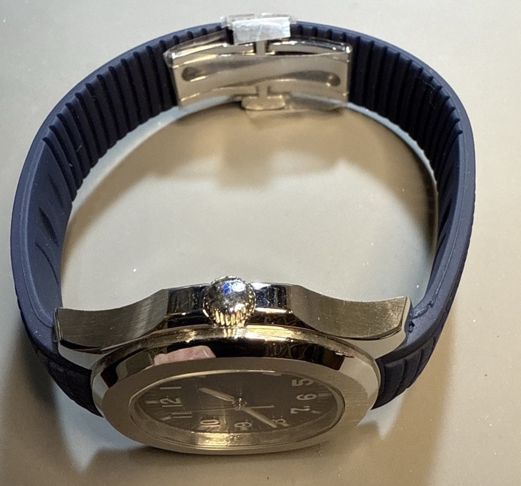 Custom 40mm “Aqua” Style Blue Dial Mod Watch w/ NH35 Automatic