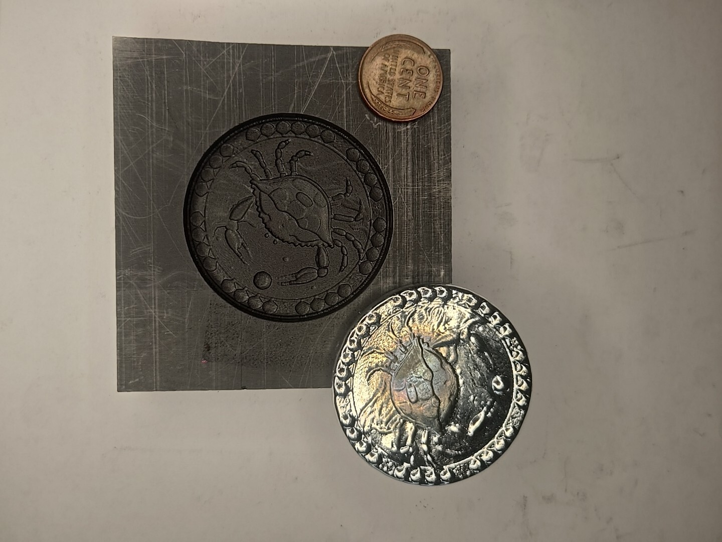 Crab 3D Graphite Ingot Mold for Gold Silver Copper Casting Refining