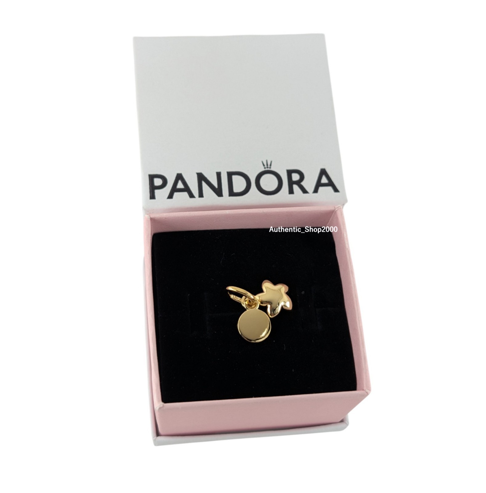 New 100% Authentic PANDORA 14k x Disney Moana Flower Dangle Charm 763845C01
