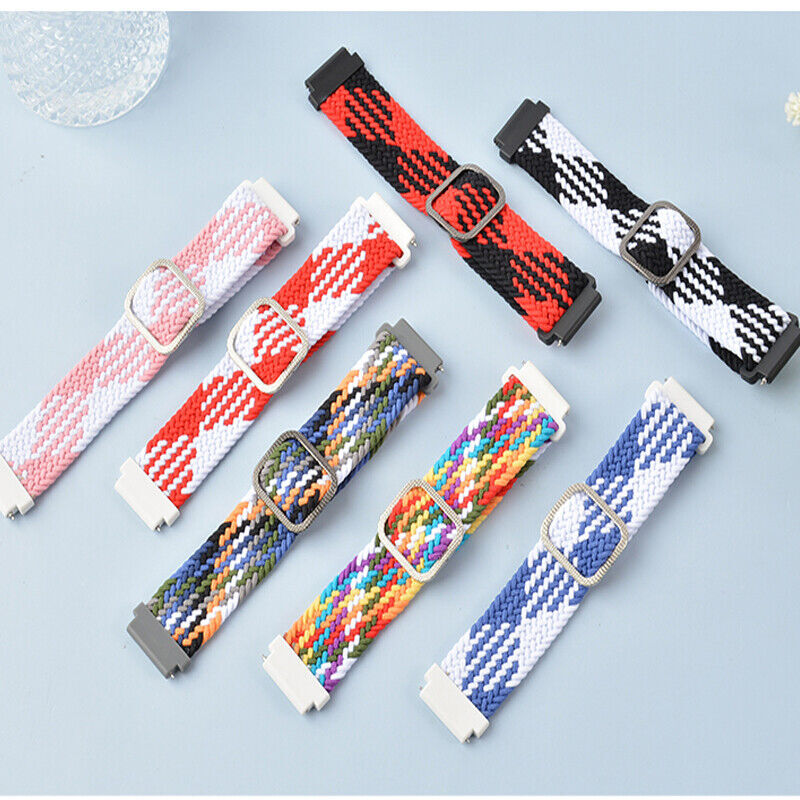 For Samsung Galaxy Watch7 6 5 4 3 Active2 40/44mm Braided Nylon Sport Band Strap