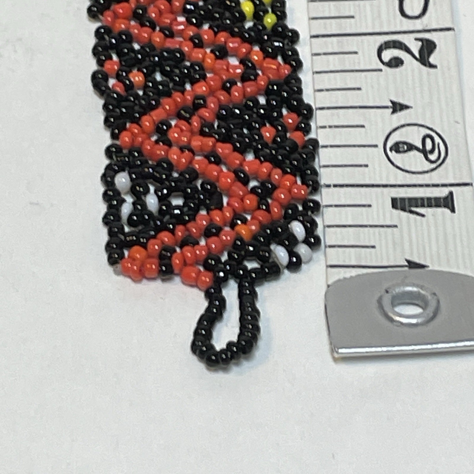 Handmade SW Native style Beaded Cuff Bracelet Multicolor Artisan Vintage, 7”