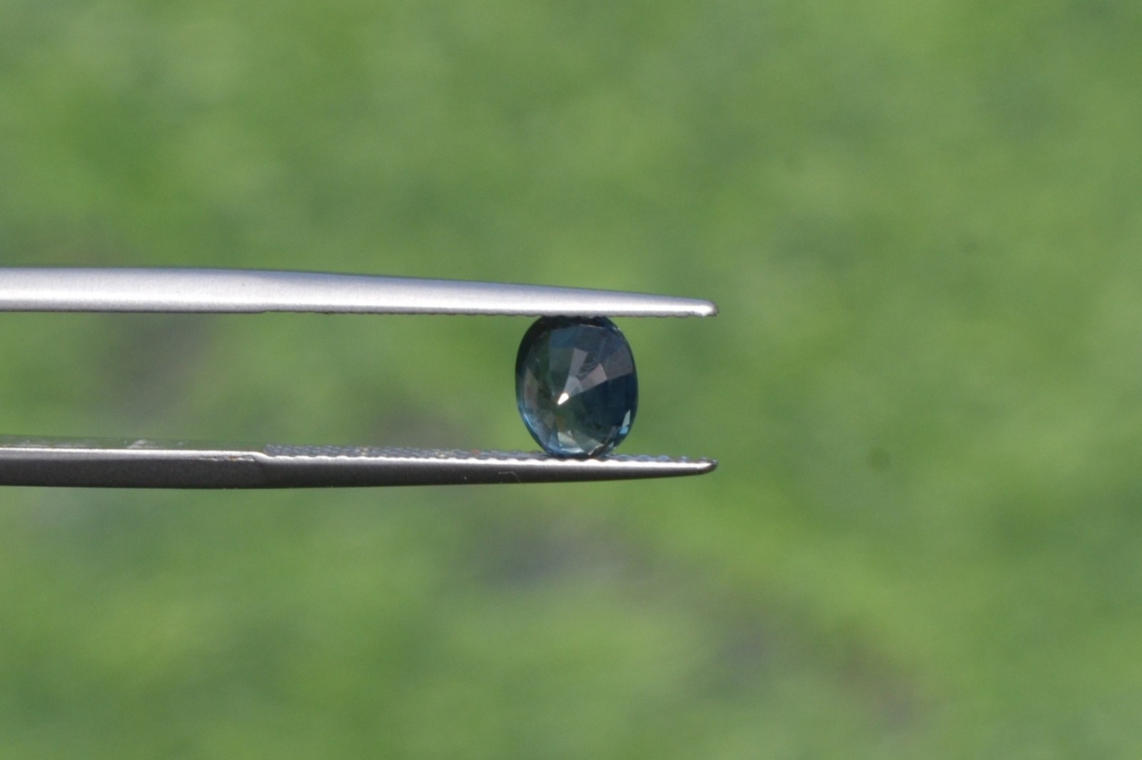Natural Blue Sapphire 1.27 Carat. Normal Heated Oval Step Cut
