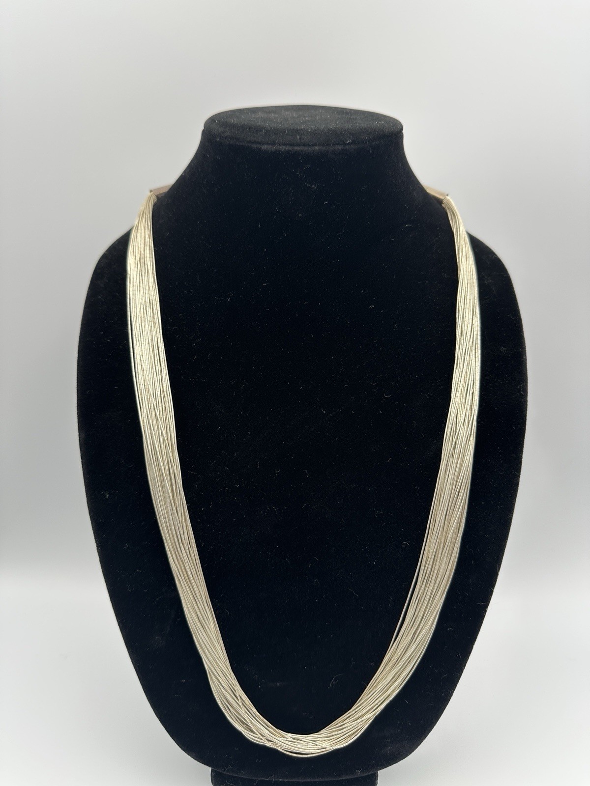 Vintage Strand Liquid Silver Native American 30” Necklace 925 Sterling 71.3g