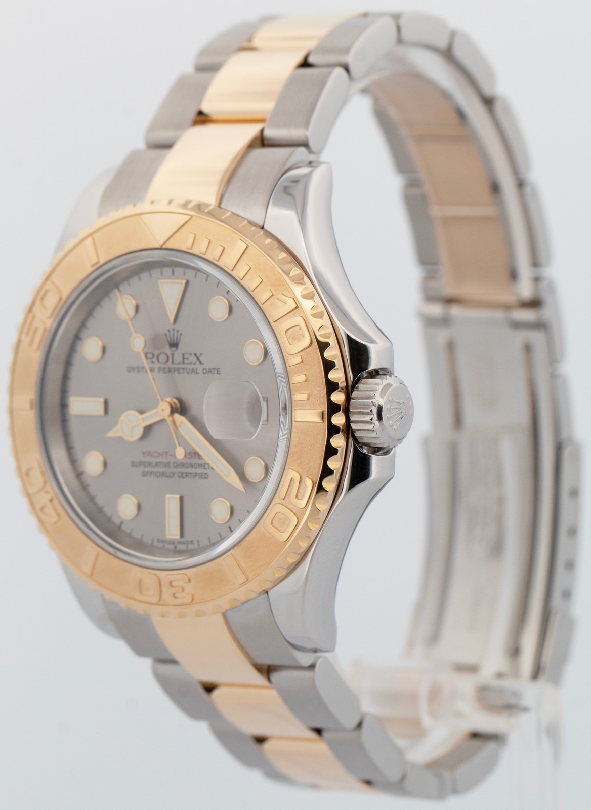 Rolex Yacht-Master 40mm SLATE Gray 18K Yellow Gold Two-Tone Steel 16623 Watch