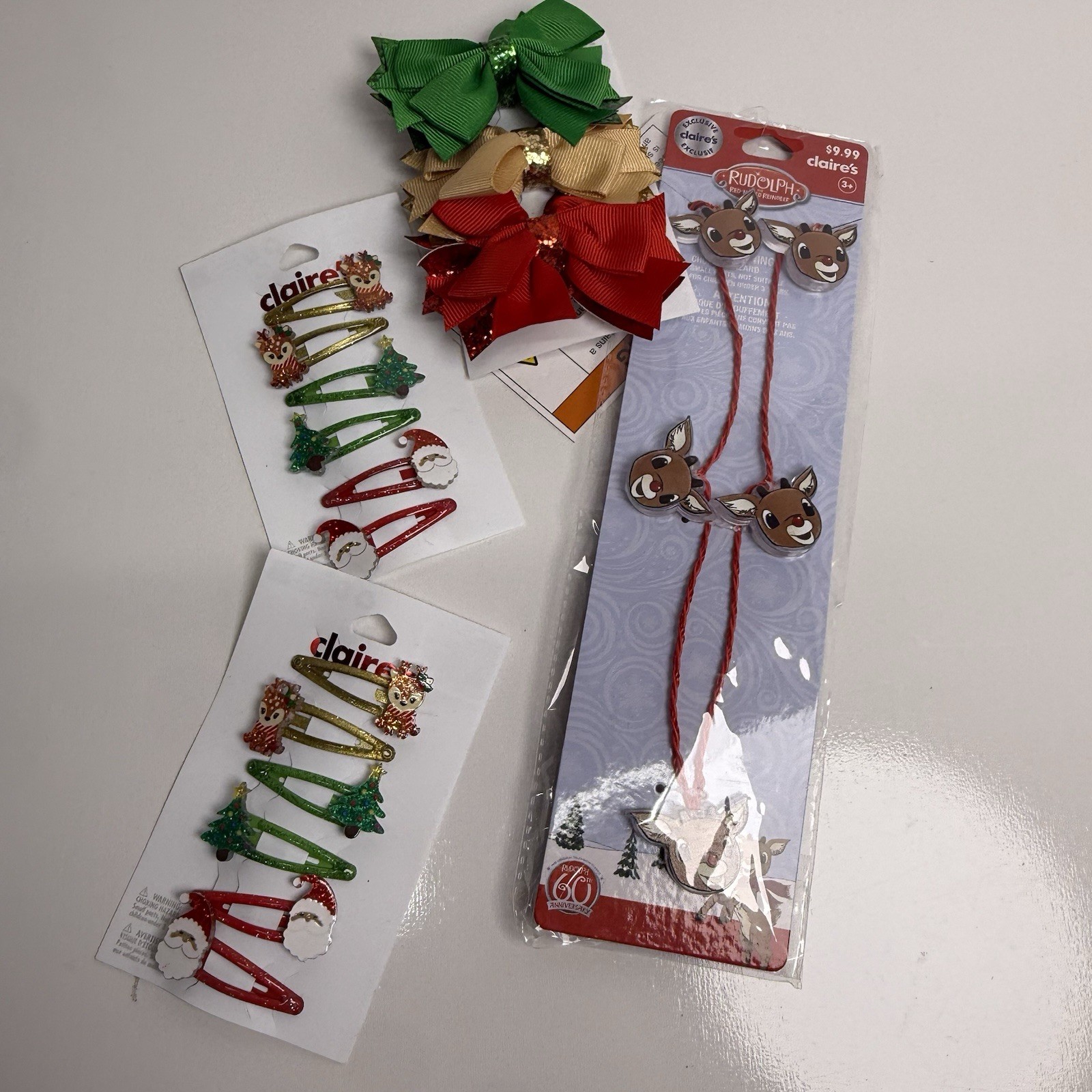 Lot Hello Kitty Earrings Bow Lipgloss Keychain Christmas Stocking Stuffers Gift