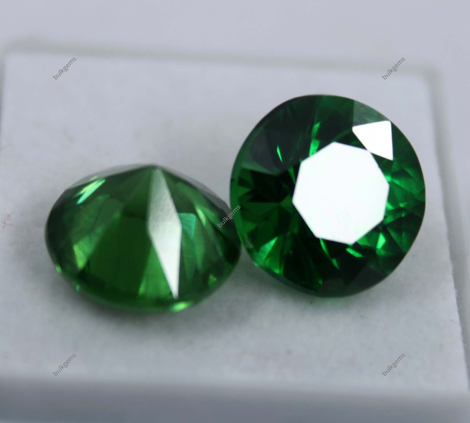 AAA VVS 18 Ct Natural Certified Green Tourmaline Round Cut Loose Gemstone