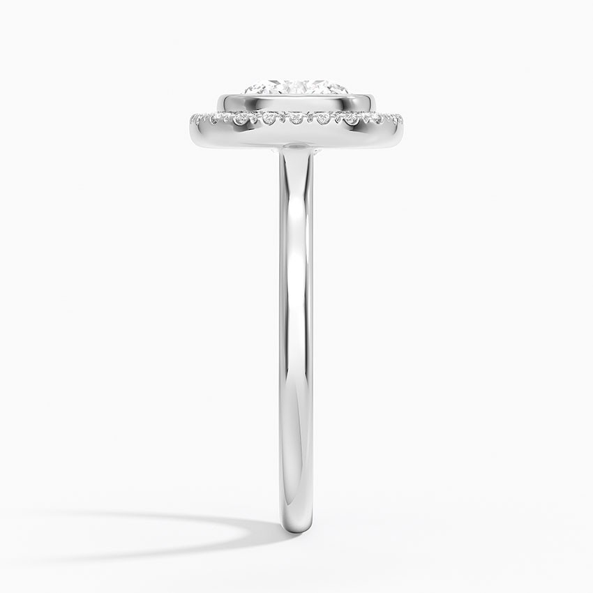 3.85 Ct Cushion IGI Certified Lab Created Diamond Engagement Ring 14k White Gold