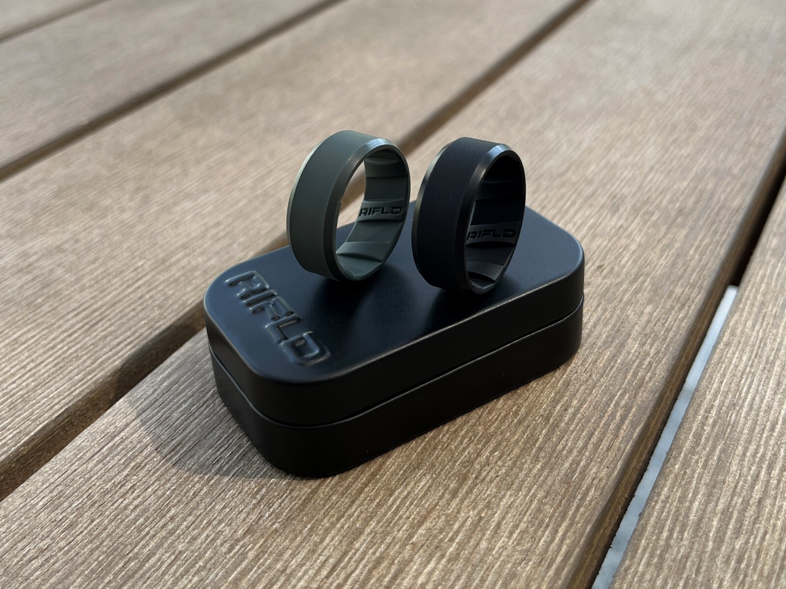 Tactical Silicone Ring | Gun Barrel Grooves + Free Travel Case