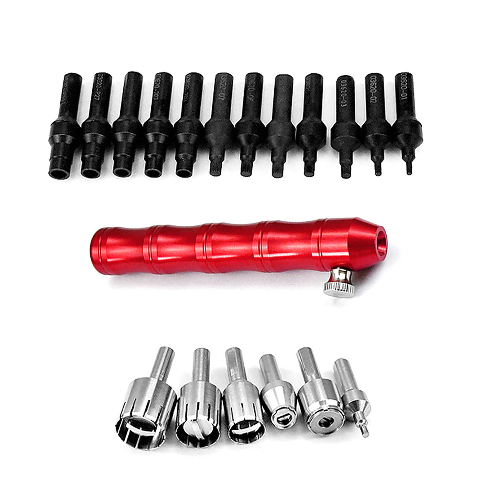 Watch Crown Tube Tool &Nozzle Remove Install Pusher Battery Case For Rolex Watch