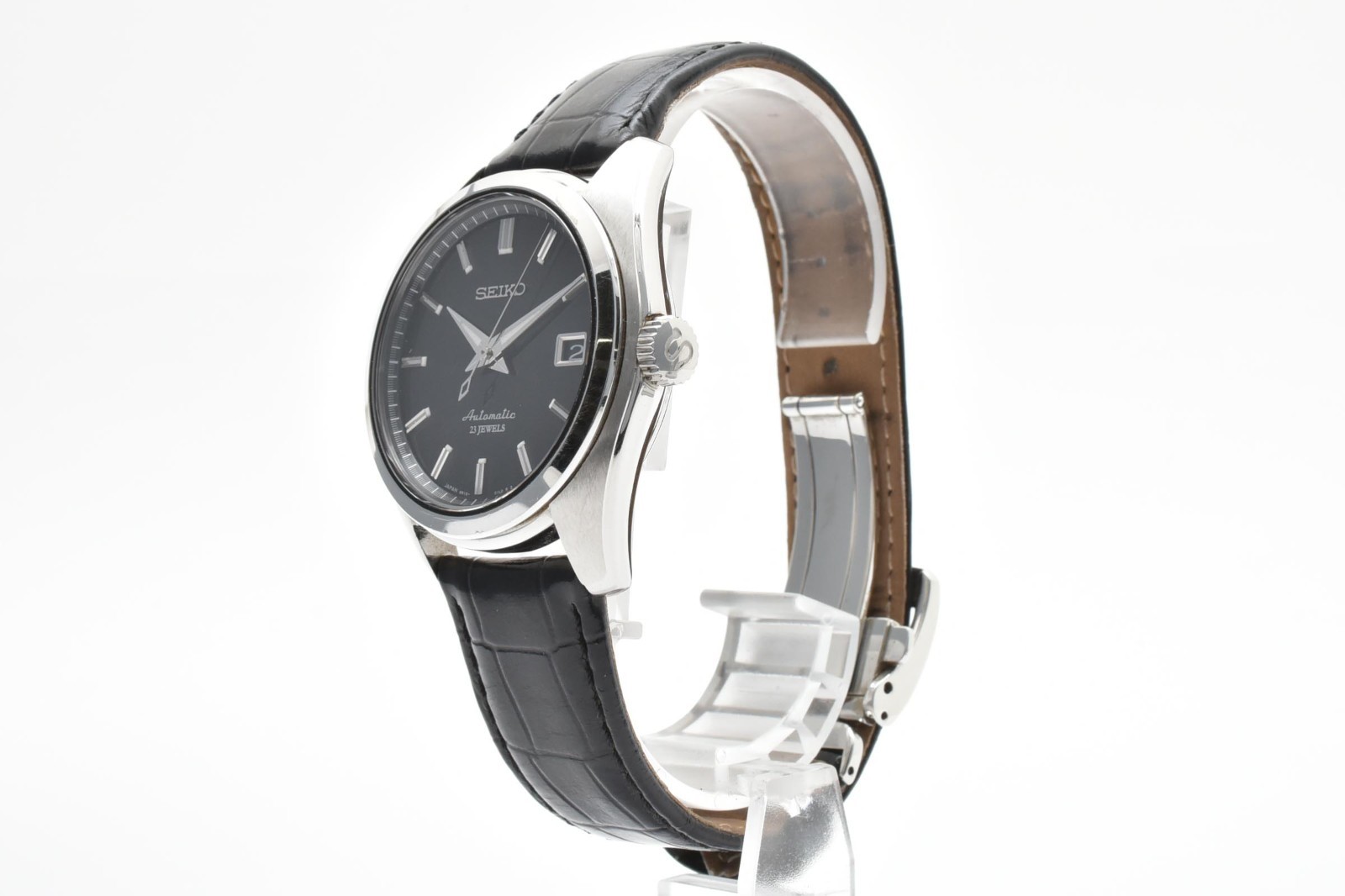 [NEAR MINT] SEIKO Mechanical 6R15-00C0 38mm Black Automatic Men’s Watch From JPN