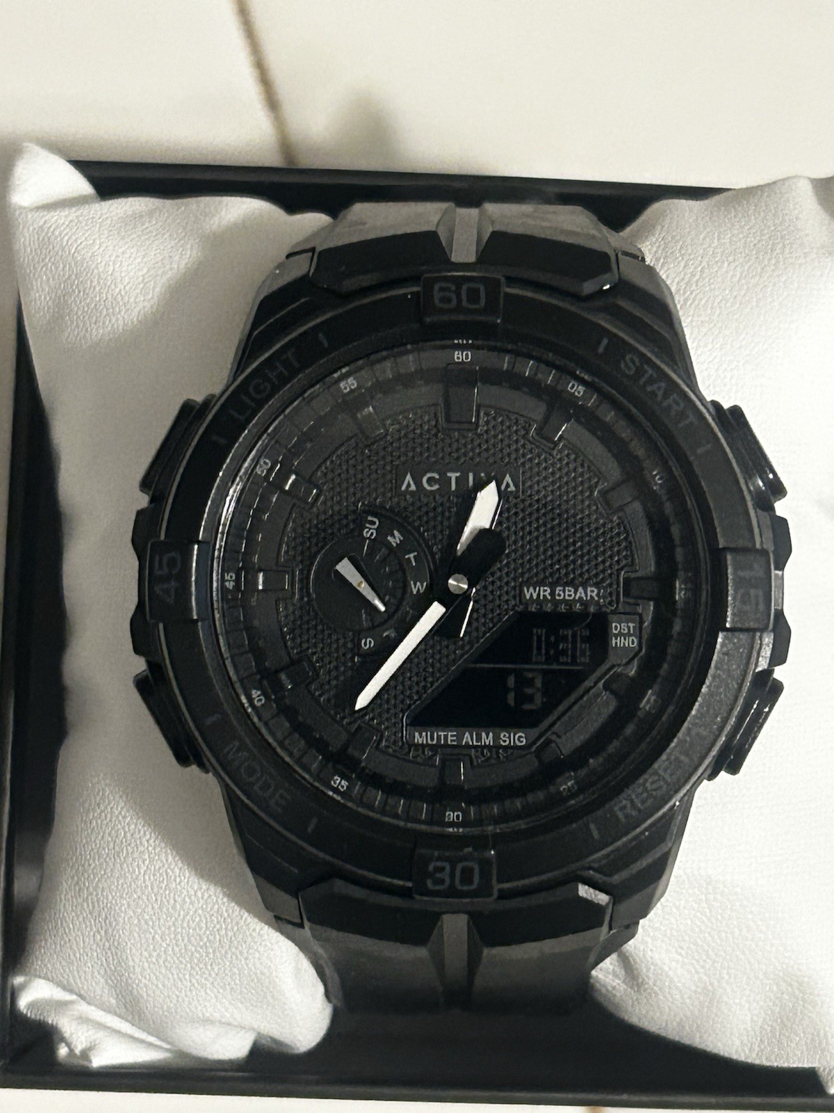 Activa Spry X Invicta Digital Essentials Men 53mm ABS Black SK160 NEW