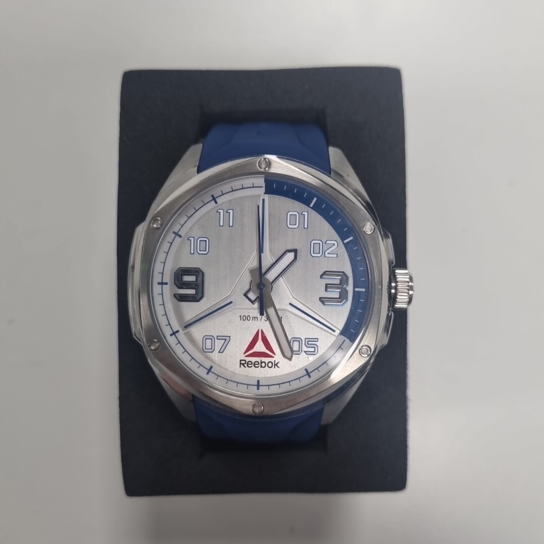 Reebok Uppercut Wristwatch 48mm Blue/Silver Men’s Watch RD-UPP-G2-S1IN-1N New OS