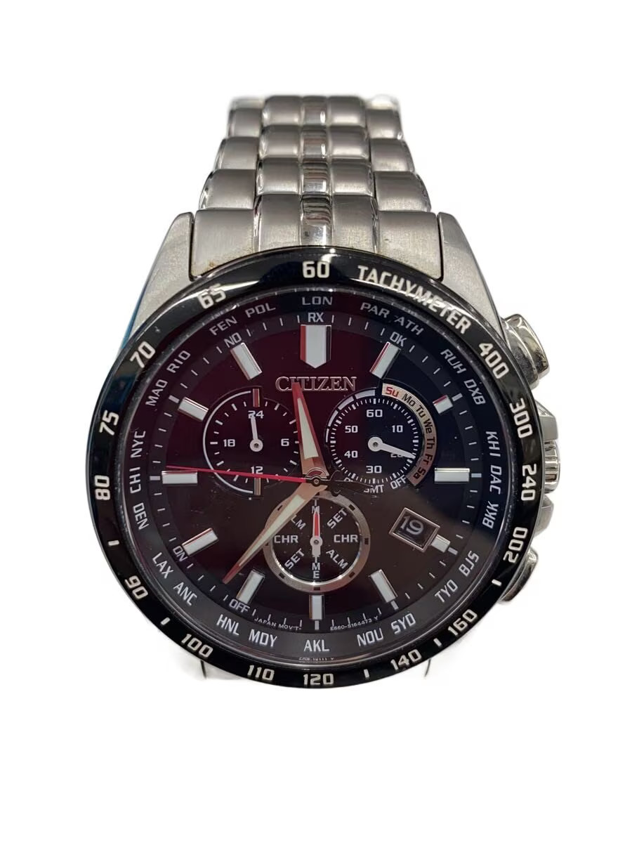 CITIZEN Watch Analog BLK SLV E660 S119936