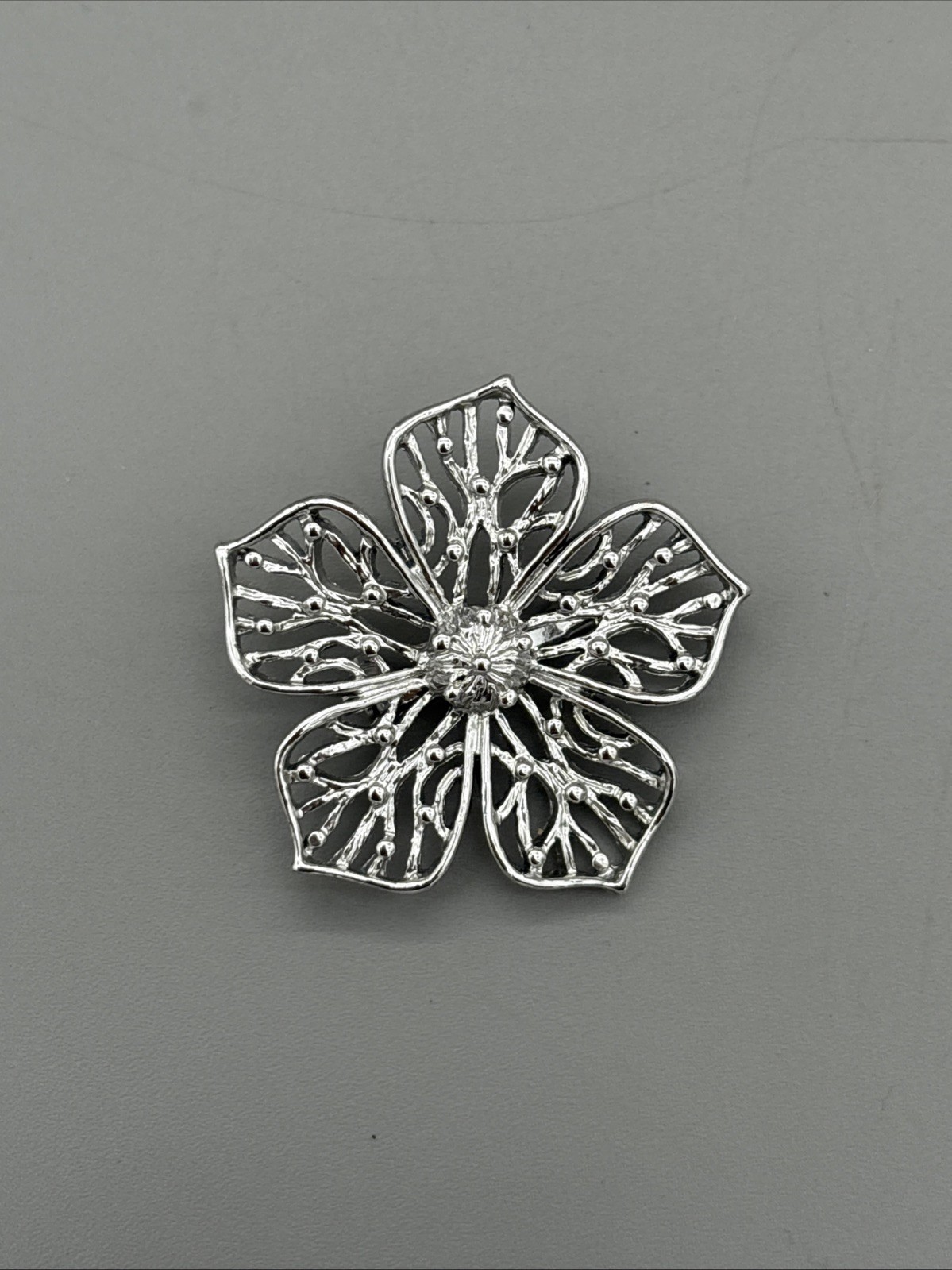 Gerry’s Hibiscus Hawaiian State Flower Brooch Pin Signed Floral Vintage GIFT 1.5