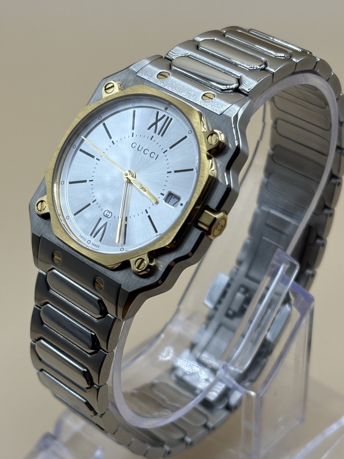 Gucci G-FLAT YA166506 Quartz Gucci Watch Square Watch Gold Watch Unisex