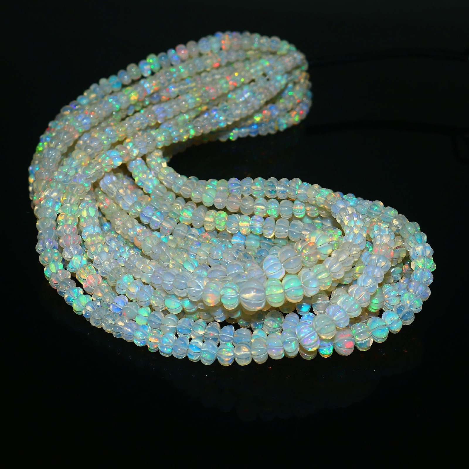 Gemstone Opal Beads Pumpkin Opal Beads Multi-Color Opal Necklace Gift For Friend