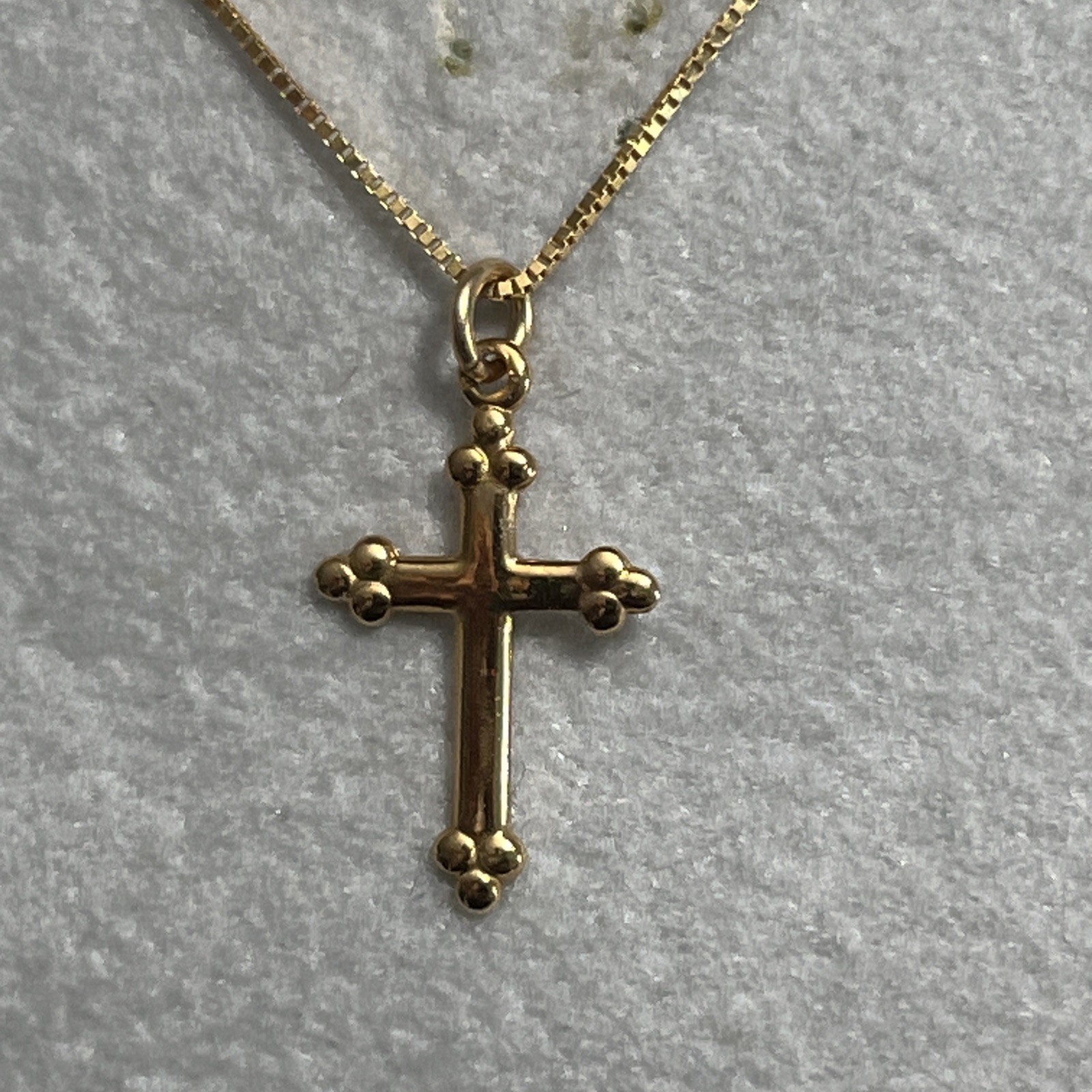 14k Gold Cross Necklace
