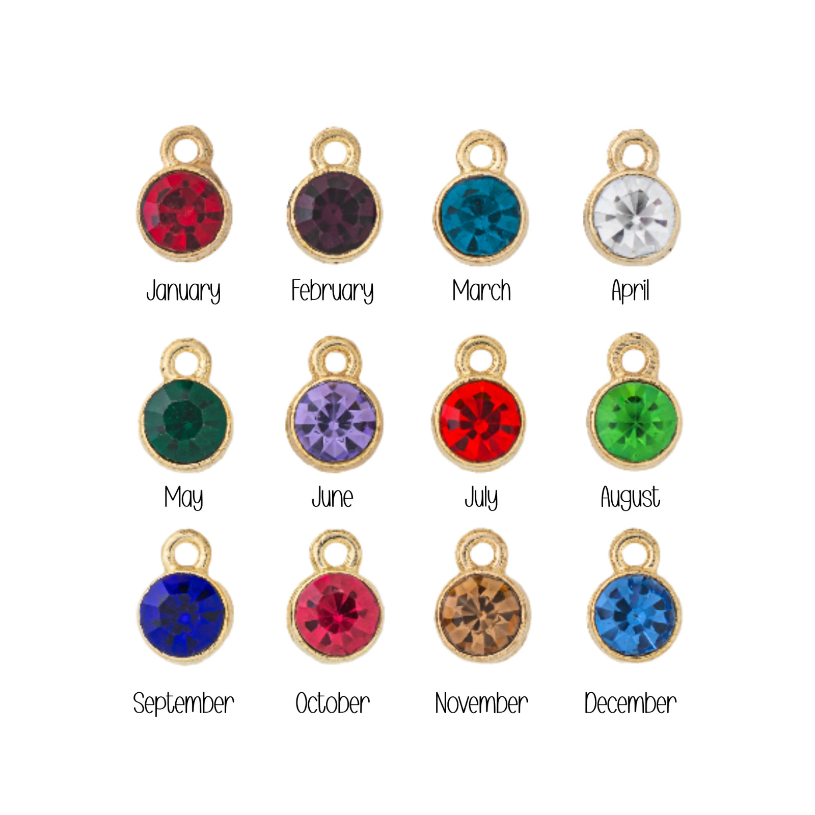 Personalized Name Necklace Birthstone Custom Pendant Jewelry