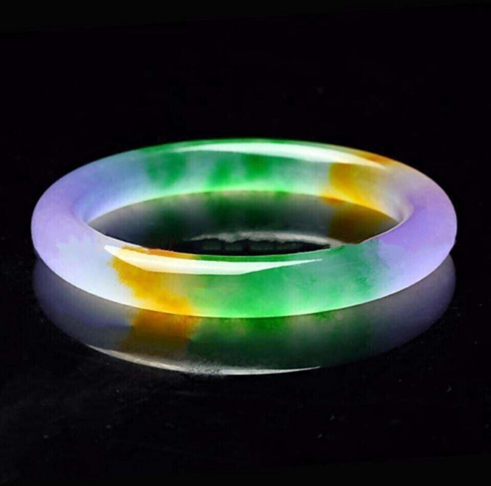 Nephrite Lavender Green Jade Gemstone Bangle Bracelet 56-62mm Women Jewelry
