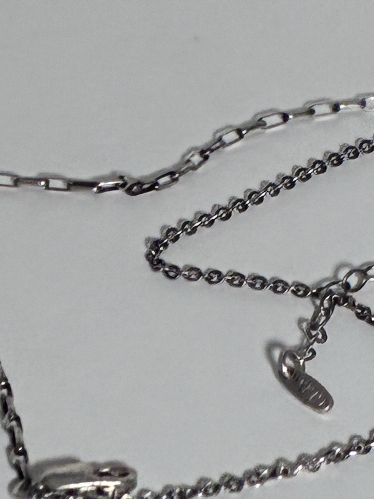 GLDN Sterling Silver Dainty Layered Paperclip Chain Bracelet Adjustable 6″-7″