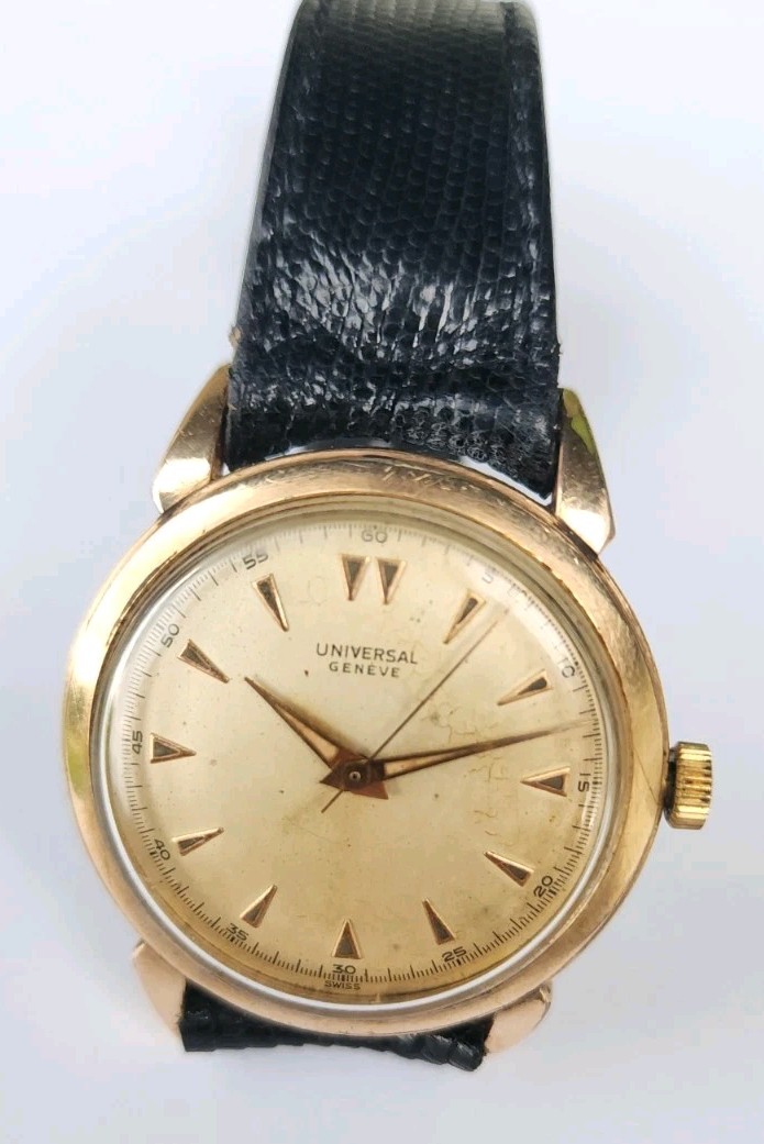 VINTAGE 1950’S UNIVERSAL GENEVE MANUAL CAL 332 Gold Filled MEN’S WATCH