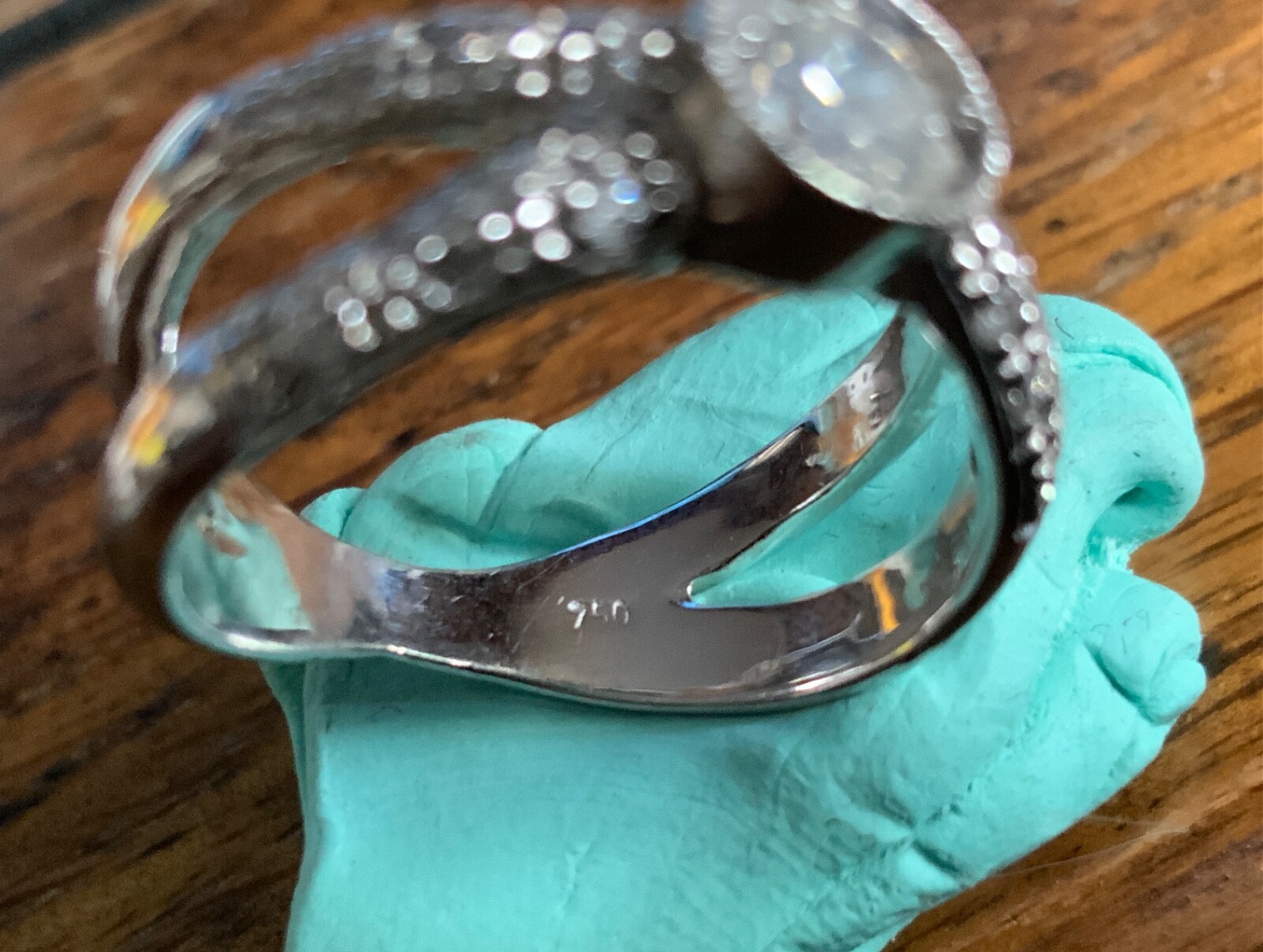LADIES NATURAL DIAMOND RING 0.62 Carat US SIZE Approx. 5 3/4