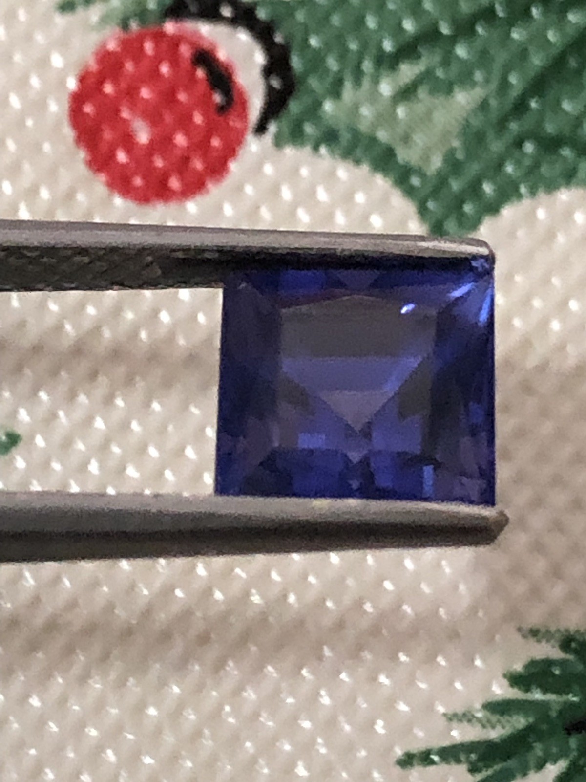 A Magnificient 4.12 Ct. Deep Blue Princess Cut Tanzanite (Rare Cut for this Gem)