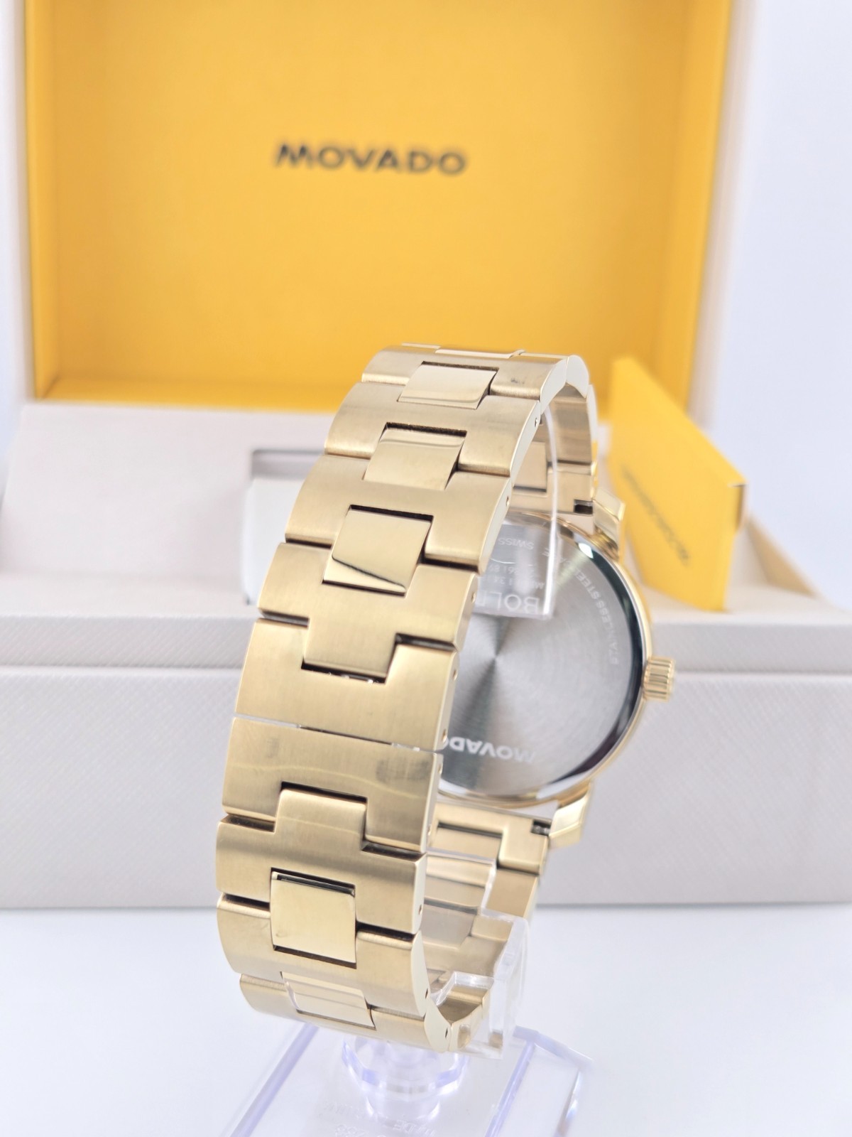 Movado Bold Access Men’s Gold Tone Bracelet Watch – 3600912 ($795 MSRP)