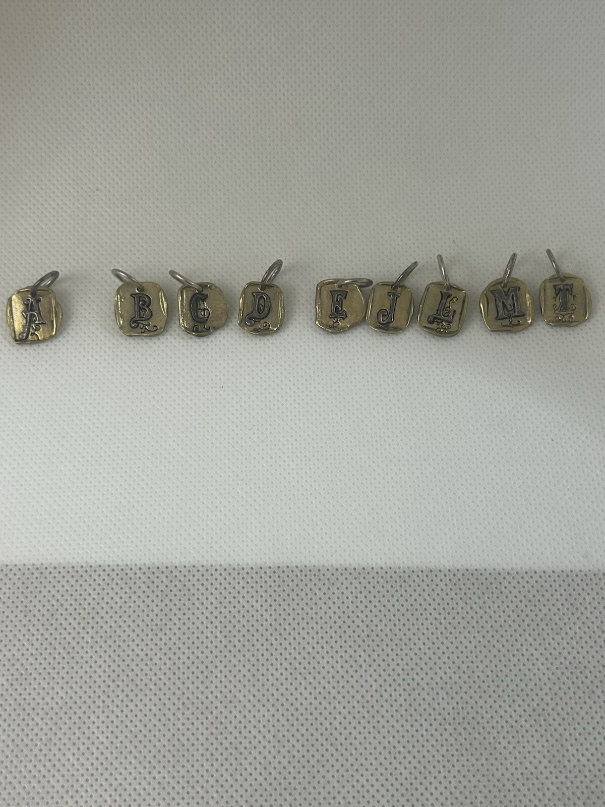 Beautiful Waxing Poetic “Letters” Insignia Pendant / Charm