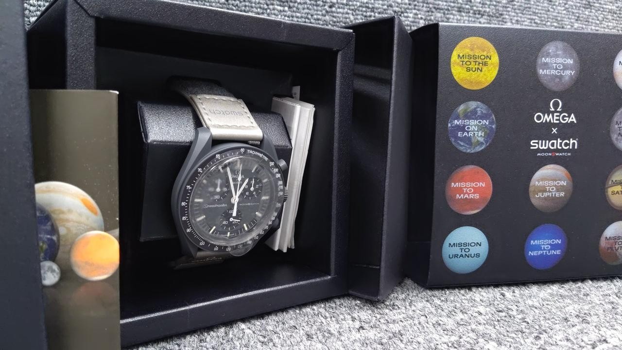Omega x Swatch MoonSwatch Mission to Mercury Omega Swatch Bioceramic Quartz Watc