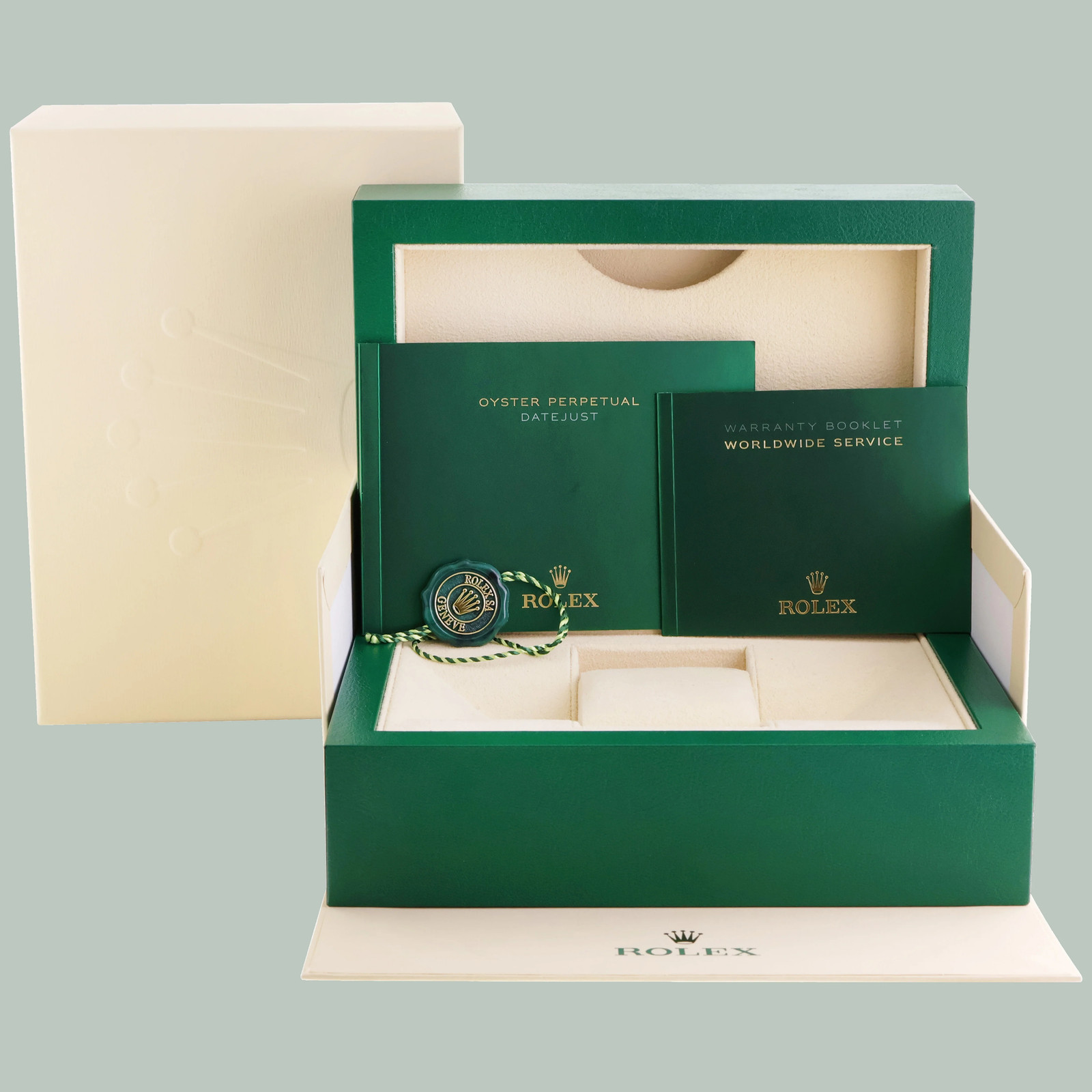 MINT Rolex 126333 DateJust Black Stick 41 Two Tone Yellow Gold 41mm Watch Box