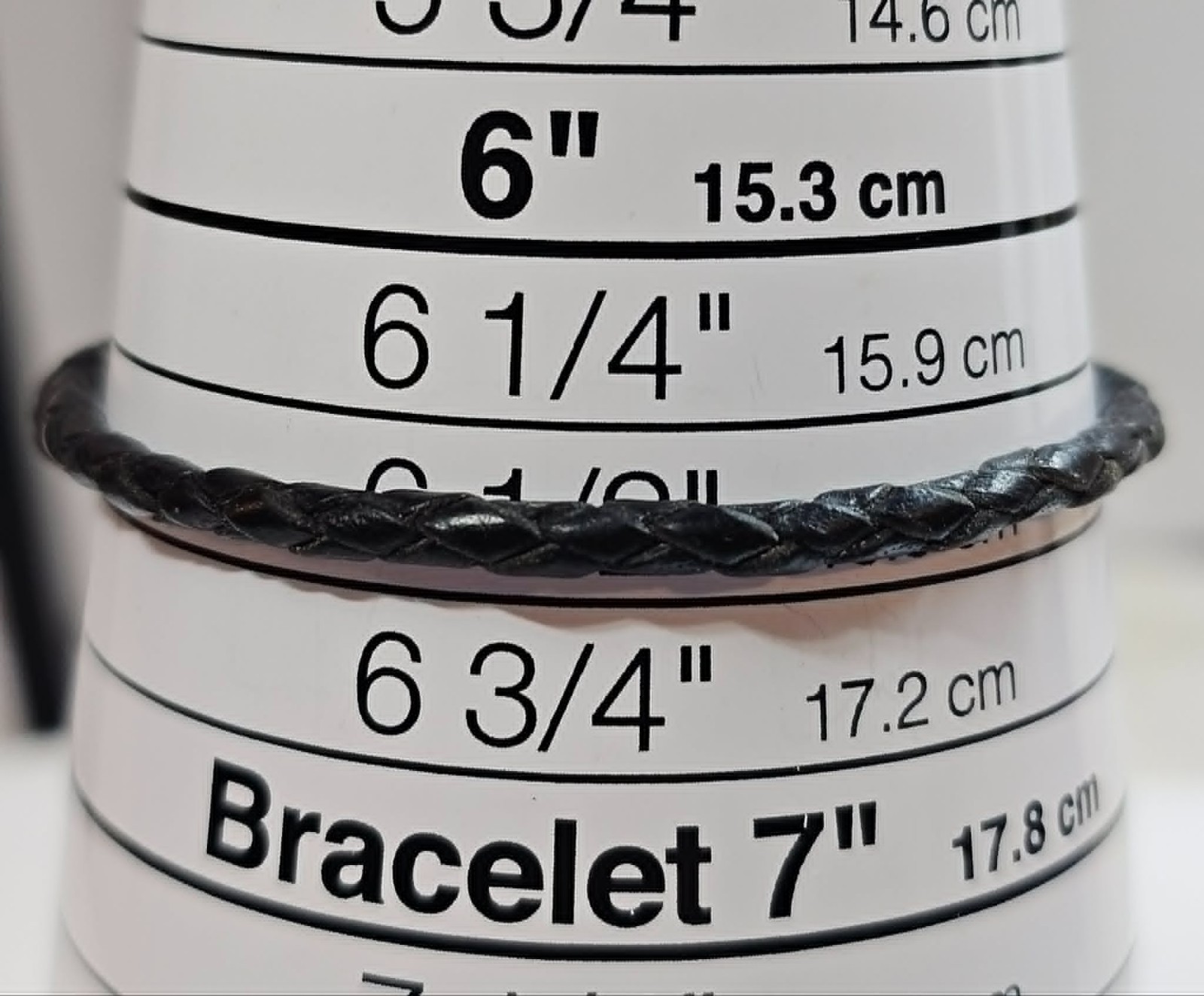 925 Sterling Silver ALE Pandora w/ Single Black Leather Bracelet 6 1/2in- S118