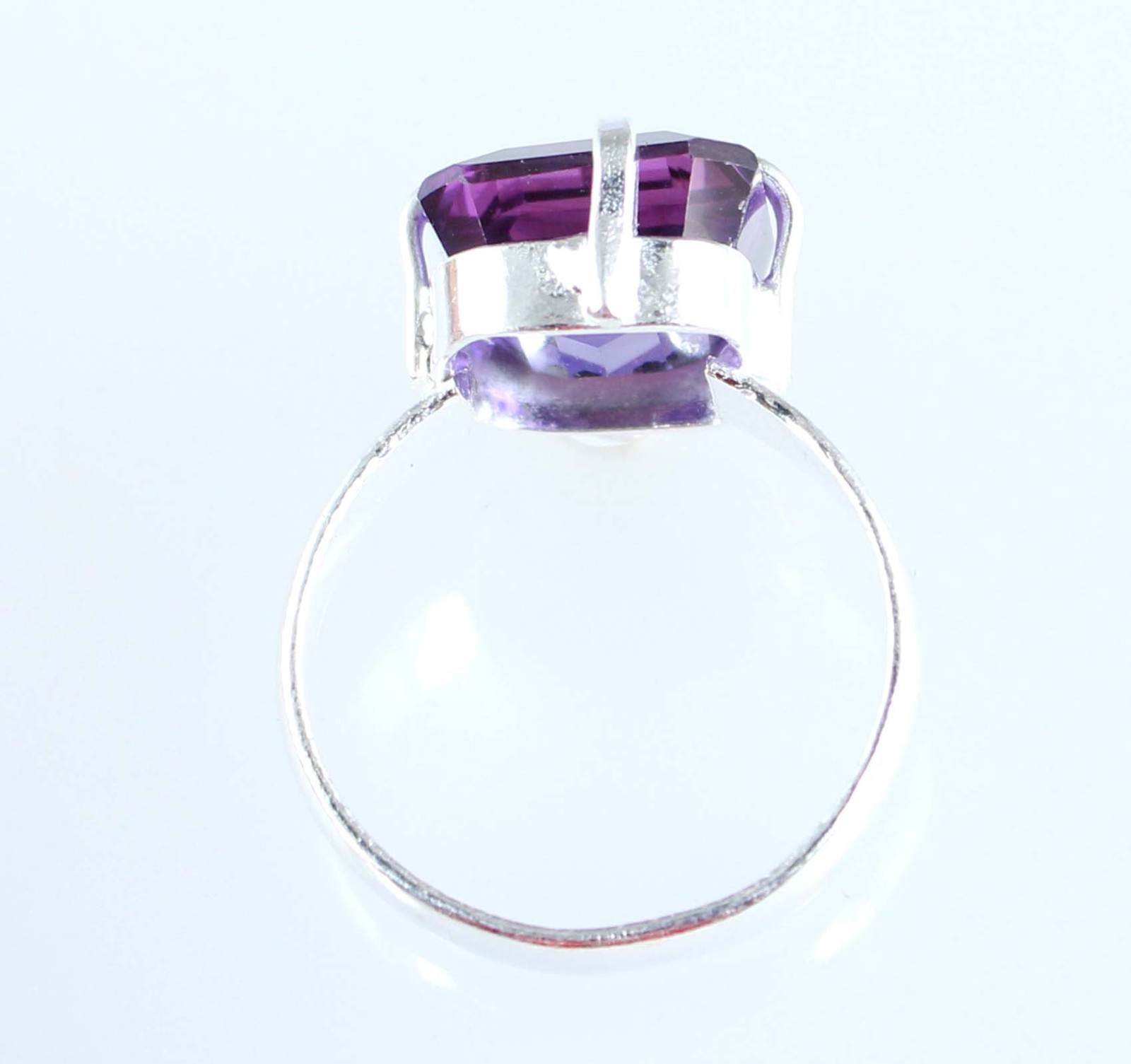 Natural Boysenberry Sapphire 10.55 Ct Octagon Gemstone Ring Thanksgiving Offer