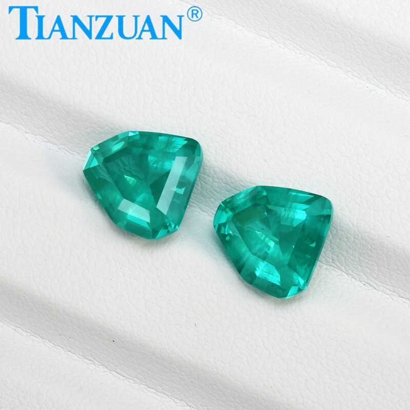 Irregular Shape YAG Paraiba Color Yttrium Aluminum Garnet Loose gemstone