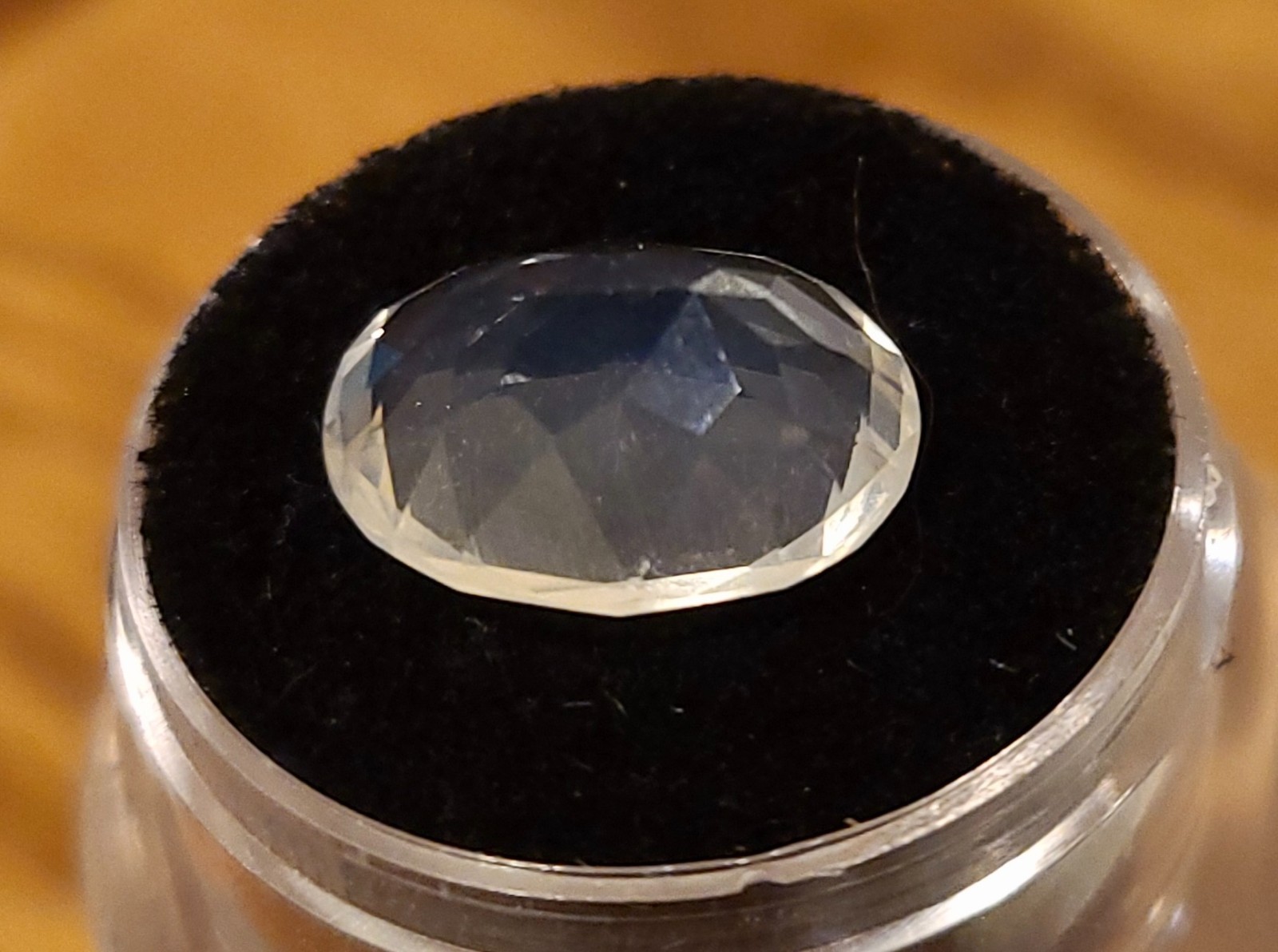 Clear Faceted Mexican Jelly Opal – 5.5 carats – 15.0 x 11.6 mm x 7.4 mm depth