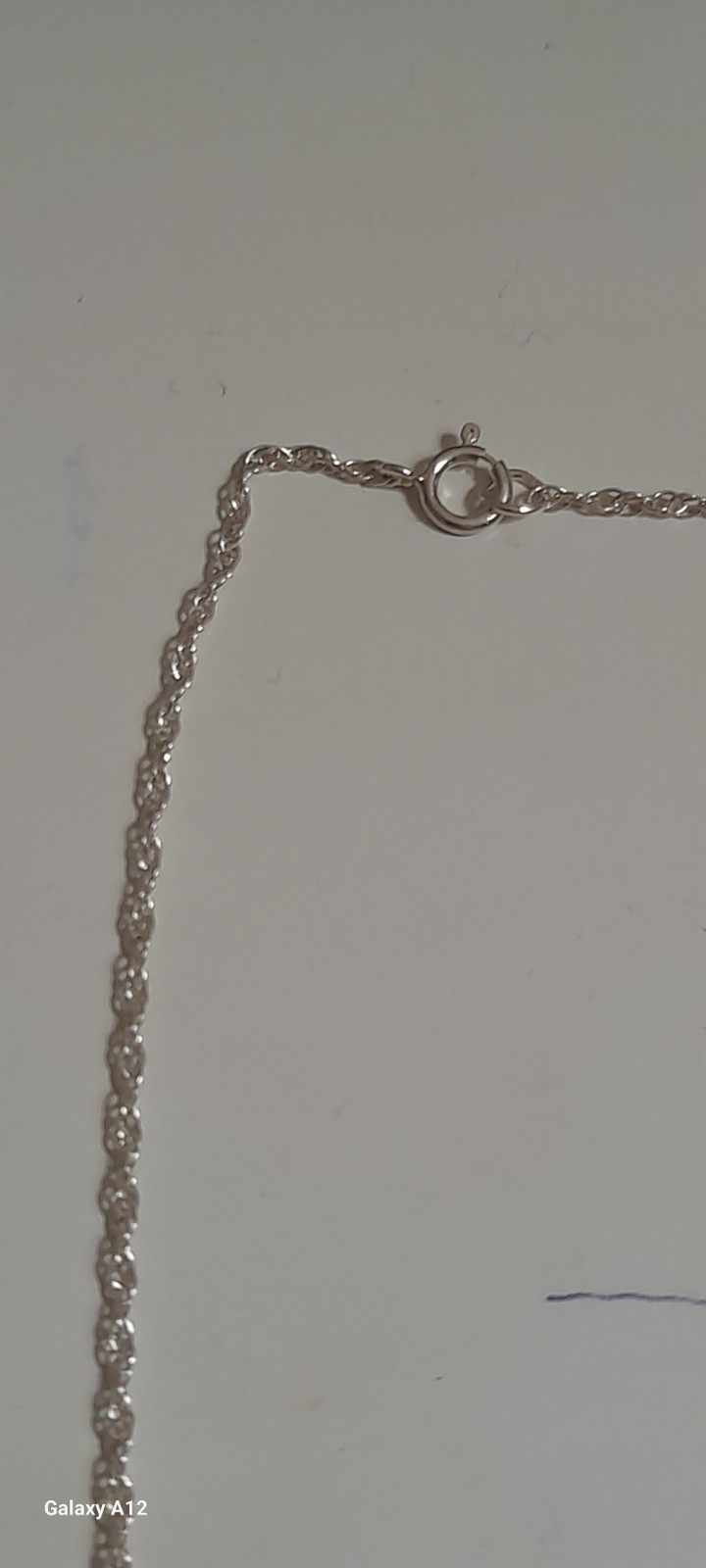 Sterling Silver Necklace W Horseshoe Pendant 40 Cm Or 16 Inch