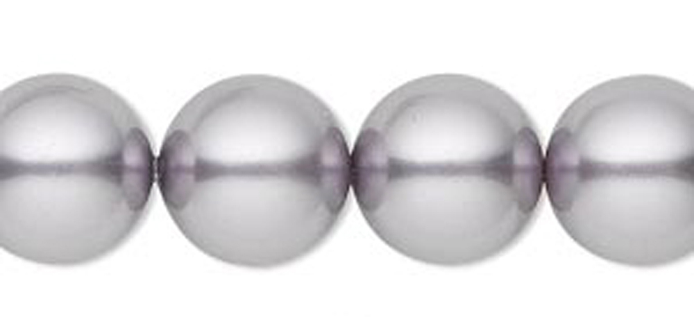 6 Swarovski Crystal Mauve 5810 Round Pearl Beads 12MM