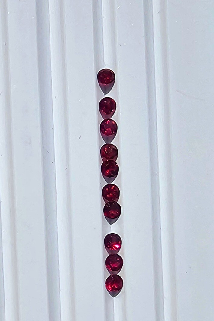 Rubys Set of 10 pieces Loose Gemstones
