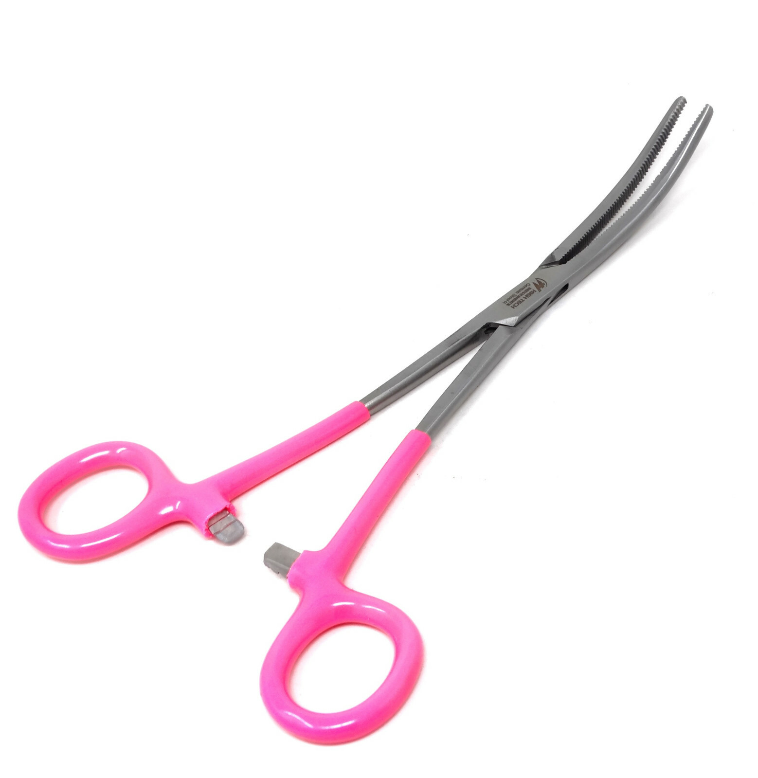 2 Jewellery Craft Wire Looping Locking Pliers Straight + Curved Vinyl Grip 8″