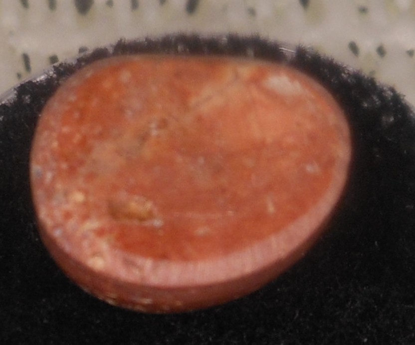 6.90ct Mexican Fire Opal 12.8mm x 10.5mm x 7.2mm in Host Rock Shaped Opal