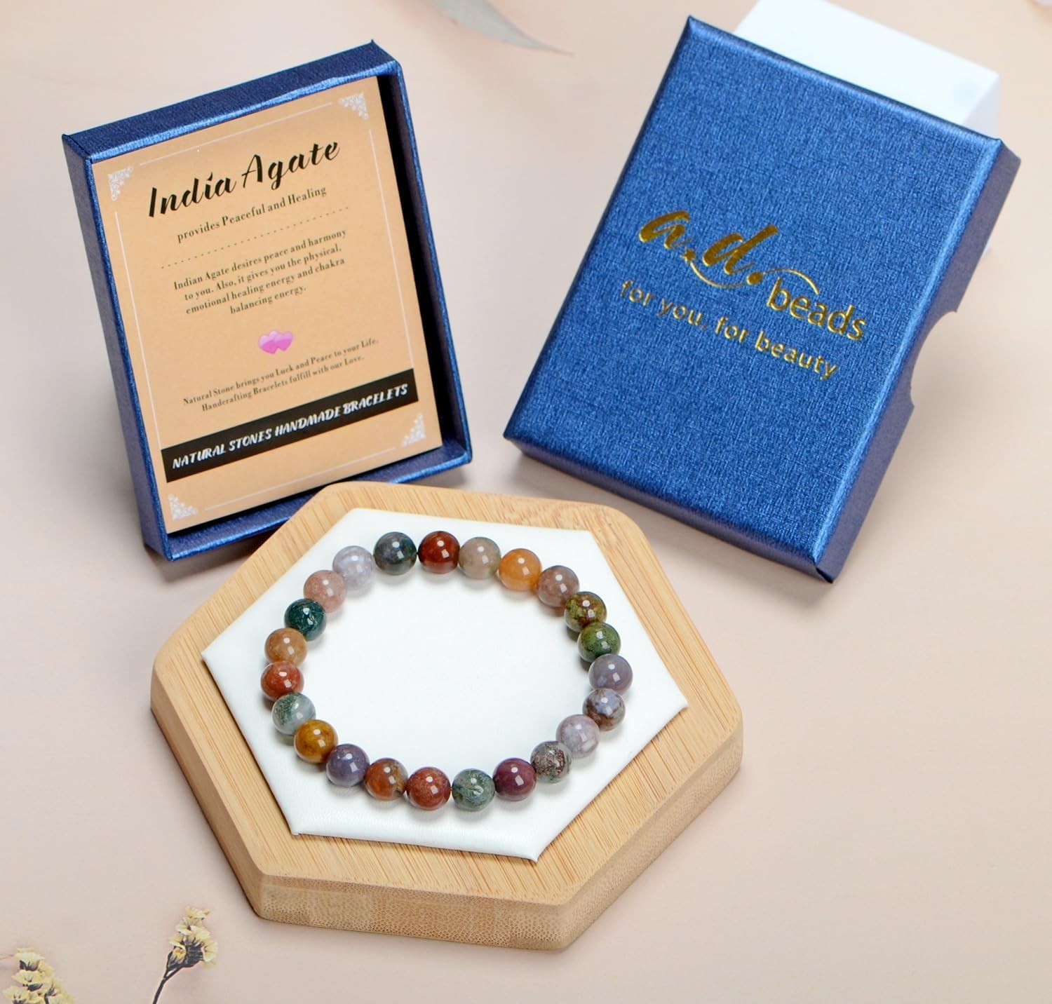 Handmade 4mm Gemstone Stretch Bracelet – Nature’s Beauty & Spiritual Healing